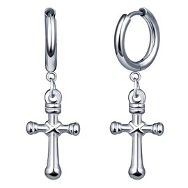 feilok cross Dangle Earrings for Men Stud Earrings Mens Earrings Stainless Steel Earrings Set Jewelry Piercings