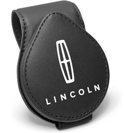 Genuine Leather Car Sunglasses Holder - Visor Clip Accessory