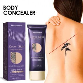 West&Month Full Coverage Body Concealer for Tattoos, Scars, and Moles (Zombie Makeup Edition) Free Size/Style 1 10ea