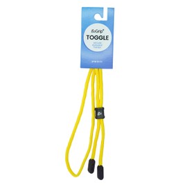GoGrip Toggle Multipurpose Glasses Cord, Sports Eyewear Retainer & Sunglasses Lanyard (Yellow)