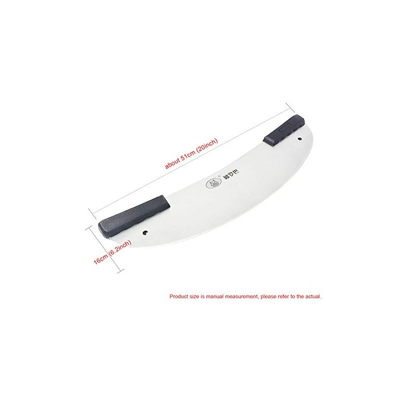 Chef Prosentials 20" Pizza Cutter Rocker, Stainless Steel Semi-circle Sharp