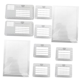 Gadpiparty 1set Plastic Line Stencils - Envelope Addressing Guide Stencils Writing Guide Templates for Journaling Scrapbooking Invitation Cards