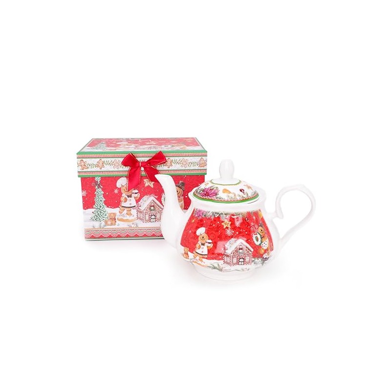 Christmas Concepts® Gingerbread Deluxe Ceramic Tableware Range (Teapot)