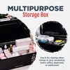 Culinary Couture Extra Large Black Bread Box for Kitchen Countertop
