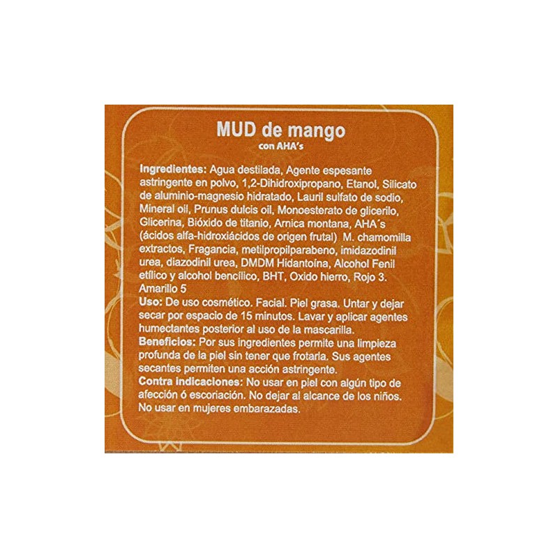 Mascarilla Facial de Mango con AHAs Spa 1 Kg Granel