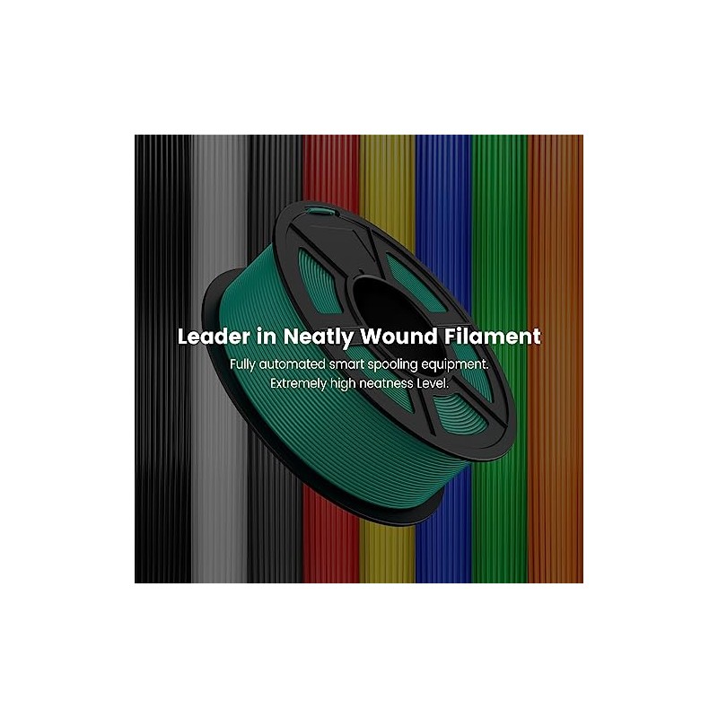 SUNLU PLA 3D Printer Filament PLA Filament 1.75mm, Neatly Wound