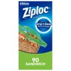 Ziploc Sandwich Bags with New Grip 'n Seal Technology, 90