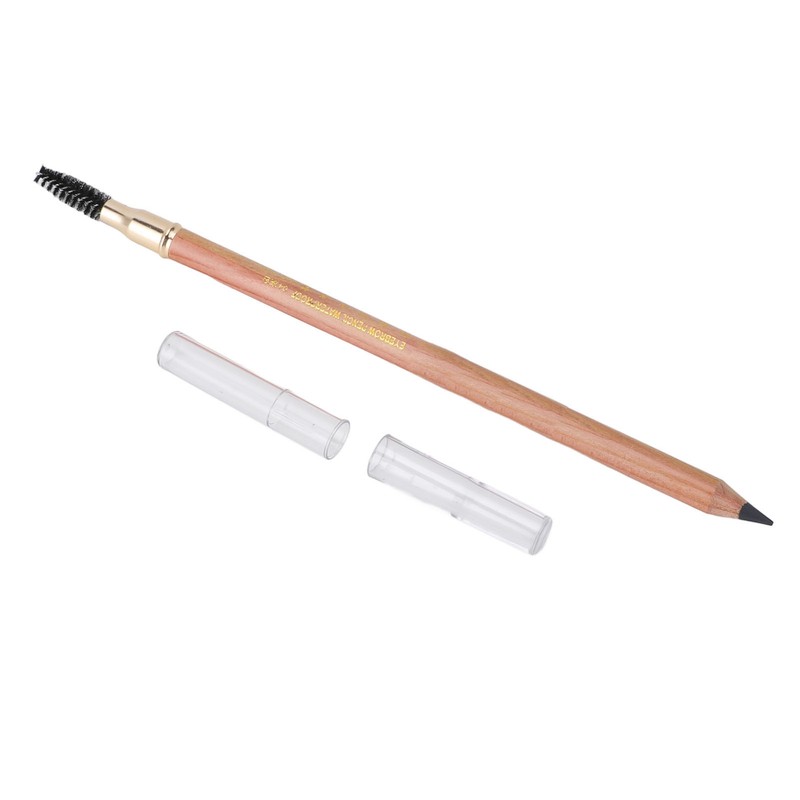 4pcs Eyebrow Pencil Double Head Eyebrow Makeup Pen Wood Handle