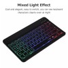 10 inch Wireless BT Keyboard Ultra-thin Rechargeable BT Keyboard Three-system