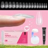 Beetles Tipex Instant Apex Nail Extension Tips Kit Almond/Coffin/Square/Oval/Stiletto/Squaoval Shape