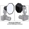 YicDofu 20cm/7.8" Octagonal Flash Diffuser Softbox for Speedlight