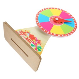 Kisangel 1 Set DIY Roulette Wheel Game Diameter Turntable with Base Pointer for Parties Celebrations Raffles and Carnival Fun Lightweight Material