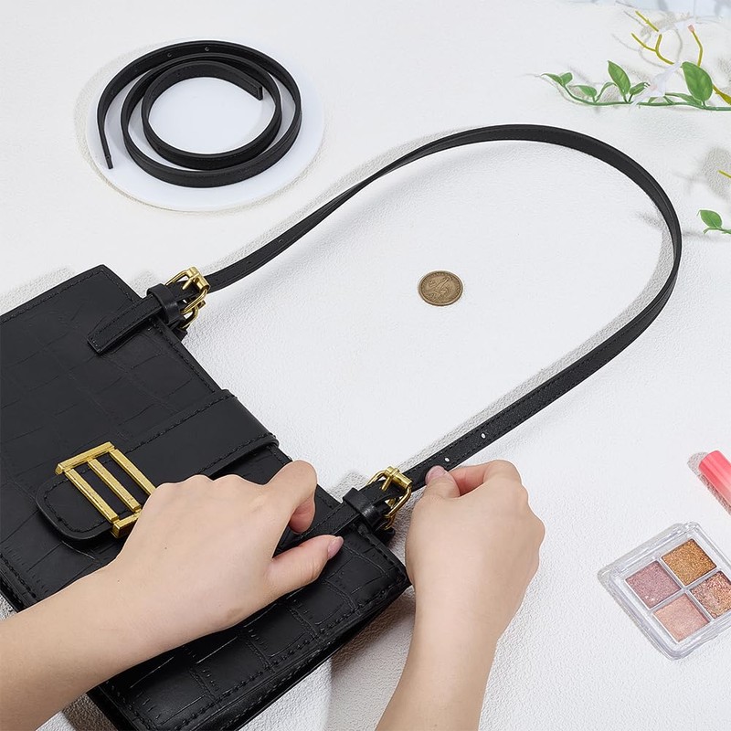 PH PandaHall 2pcs Leather Purse Straps Replacement Handbag Strap Extenders