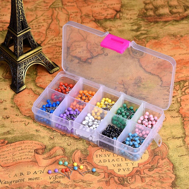 Youyiful Push Pin Map Pin Stainless Steel Colorful Push Pins