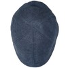 Funky Junque Men's Linen Duckbill Flat Cap - Navy (Large/XL)