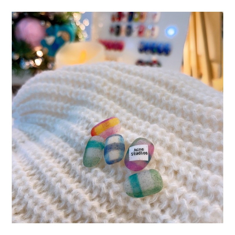 Cozy Acne sᴛ.Handmade Nail Tips - Petit Coffin / 포근한