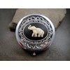 Handmade Elephant Cameo Compact Mirror