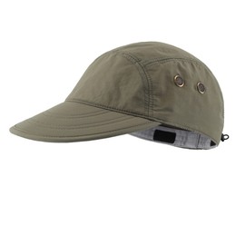 Connectyle Men's Outdoor UV Protection Cap, Neck Cover, Sun Hat, Farm Work, light army green