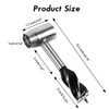 Manual Auger Drill, Woodworking Hand Drill with Holster, Multi-Purpose Survival