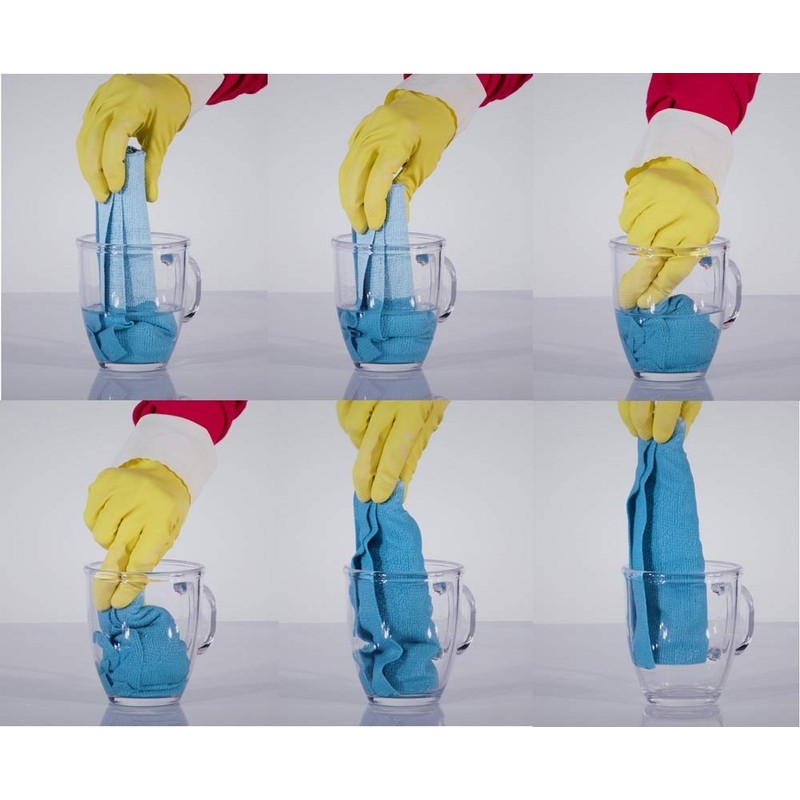 Vileda Professional Vileda 143586 micro cleaning cloth, pink, red, 5