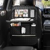 GMQ Back Seat Car Organizer 1 Pack,Backseat Organizer with Tray,Multifunctional