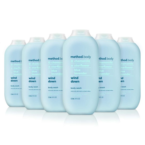 Method Body Wash, Wind Down, 18 Ounce, 6 Count