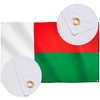 Runesol Madagascar Flag, 91x152cm, 3ft x 5ft, 4 Grommets, Eyelet