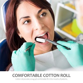 iplusmile Pack of 1000 Dental Cotton Rolls Highly Absorbent Cotton Ball Nose Plugs Made of Cotton Ball for Children and Adults Nosebleeds Kit Accessories