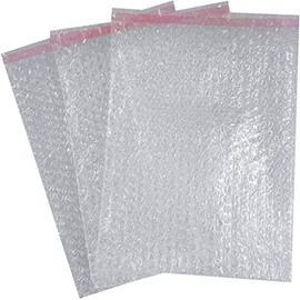 Bubble Pouches Self Seal Bubble Pouches Clear Bubble Wrap Peel And Seal Strip 30mm Lip Clear Pouches Self Seal Envelop 230mm x 285mm (9''x11.25'') - 25-300 Pouches HTUK (300)