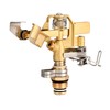 Eden 16032 Brass Impact Sprinkler, Heavy Duty Sprinkler Head, Adjustable