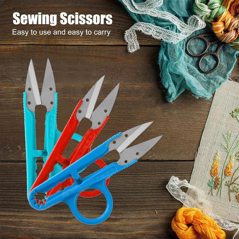 16 Pieces Fabric Scissors - High Quality Thread Scissors with
