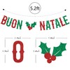 Italian Buon Natale Banner, Happy Christmas, Merry Birthday, In My