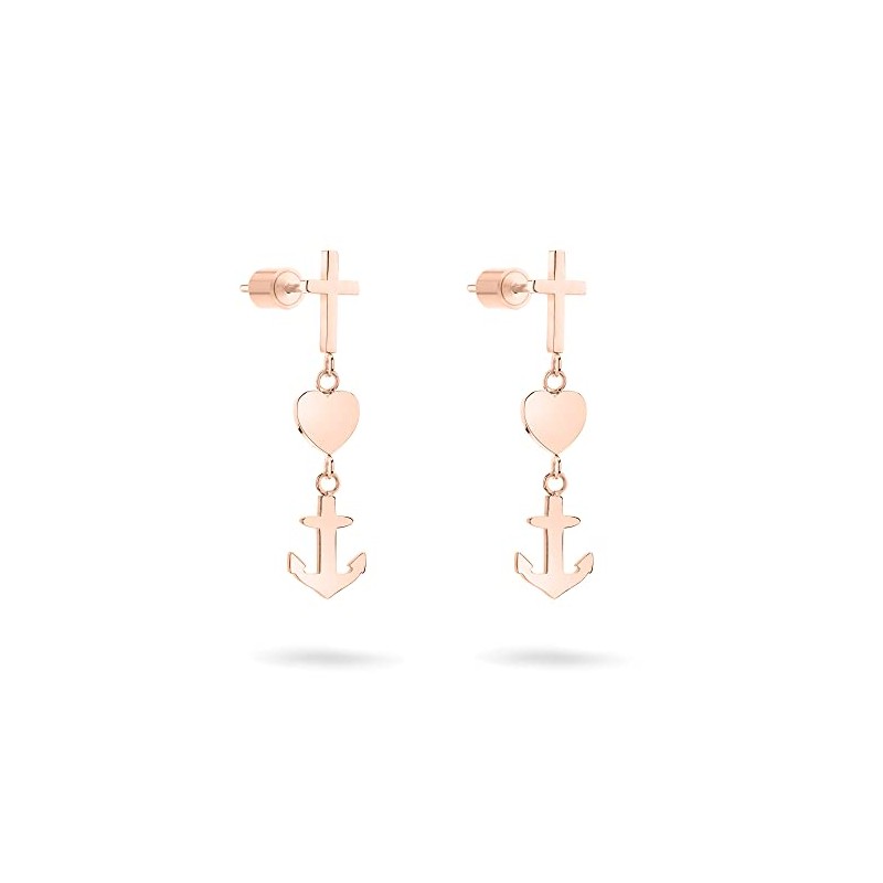 Tamaris TJ Drop Earrings, Stainless Steel, no gem