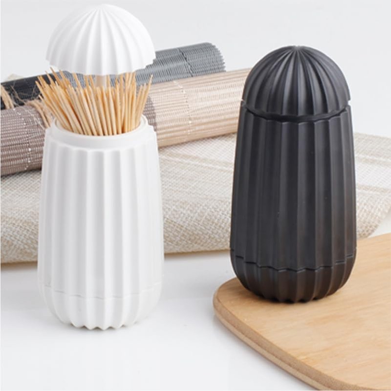 Cuisine Talent Toothpick Holder (Black or White Random Pick) -