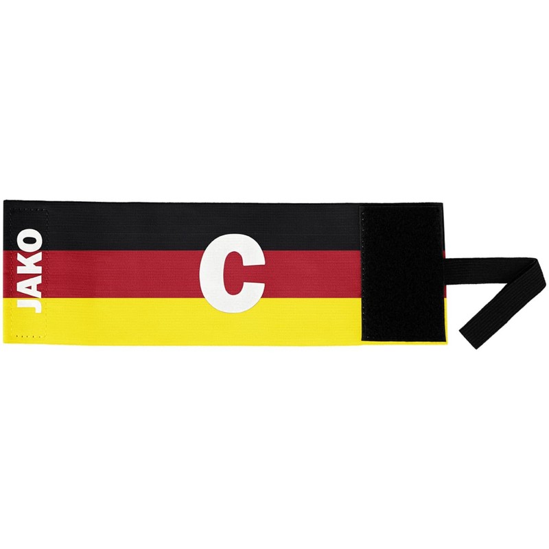 JAKO Unisex Captain's Armband Black/Red/Yellow, S-M