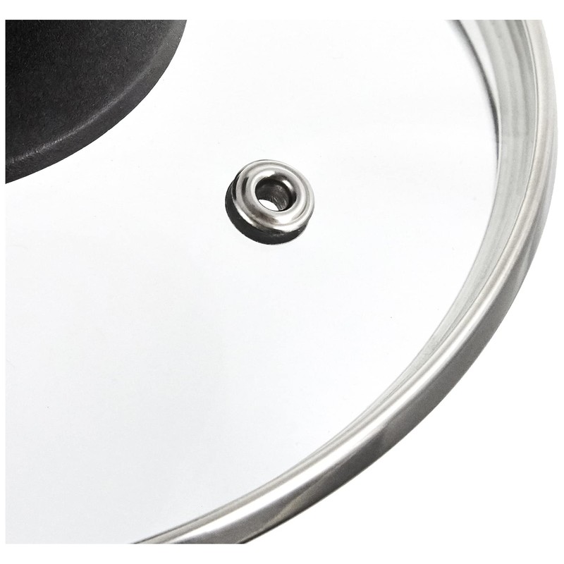 Lacor Glass lid 14 cm, stainless steel