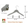 Kids Hangers with Metal Clips Pant Bar 4T-10 (Paloma Grey)