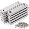 10pcs Magnets Bar with Holes, 20Kg+ Pulling 40x13.5x5mm Neodymium Magnets