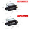 Lelukee 5 Digit Mechanical Counter,D67-F 0-99999 5 Digit Manual Tally,Resettable