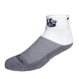Vital Salveo- Outdoor Bamboo Charcoal Cushion Thick Sport Socks (White, Large)