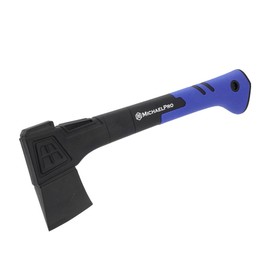 MichaelPro 14-Inch Camping Hatchet, Capable of Quick & Clean Splits, Weather-Resistant and Shock Absorbing Fiberglass Handle, Protective Carrying Sheath Included | MP004022
