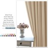 PONY DANCE Biscotti Beige Short Curtains - Half Window Privacy