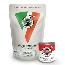 Urban Slicer Pizza Worx - Neapolitan Style Pizza Dough and Pizza Sauce Pack - At-Home Pizza Making Kit for Classic Artisan Pizza - Makes 2 Pizzas