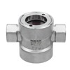 Antrader 1/2"NPT Female 304 Stainless Window Sight Glass Flow Indicator