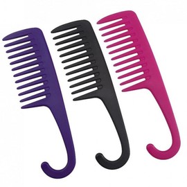 Professional Large Hook Comb Brush with Anti-Static Feature Hairdressing Black BL06343 100ea