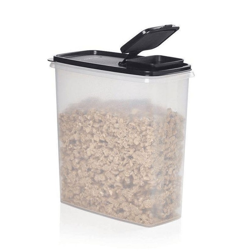 Tupperware Eidgenosse 2.8 Litres Black Transparent with Chute Storage Container