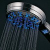 Hotel Spa 3 Colors LED Hand Shower with Temperature Display,