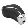 Car Automatic Gear Shift Knob Matt Black Artificial Leather Glossy