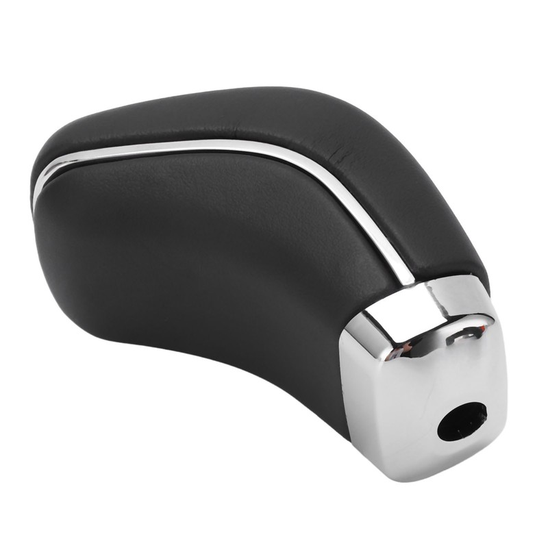 Car Automatic Gear Shift Knob Matt Black Artificial Leather Glossy