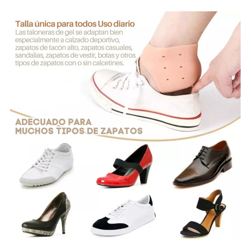 Plantilla Protector Silicon Talon Golpes Callos Pies Protege